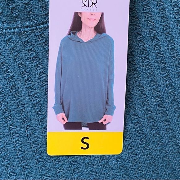 NWT Chaser Thermal Waffle Knit Hoodie Size S - Picture 8 of 11